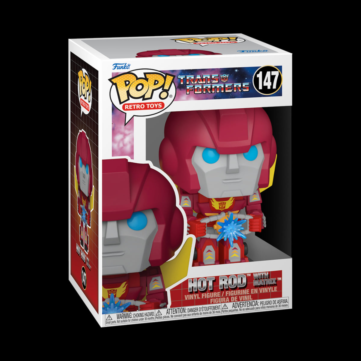 TRANSFORMERS - POP FUNKO VINYL FIGURE 147 HOT ROD W/MATRIX 9CM