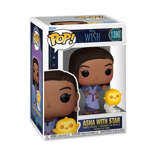 DISNEY - WISH - POP & BUDDY FUNKO VINYL FIGURE 1390 ASHA W/ STAR 9CM