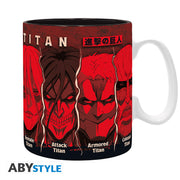 ABYMUGA676 - ATTACK ON TITAN - MUG 460 ML - ALL TITANS