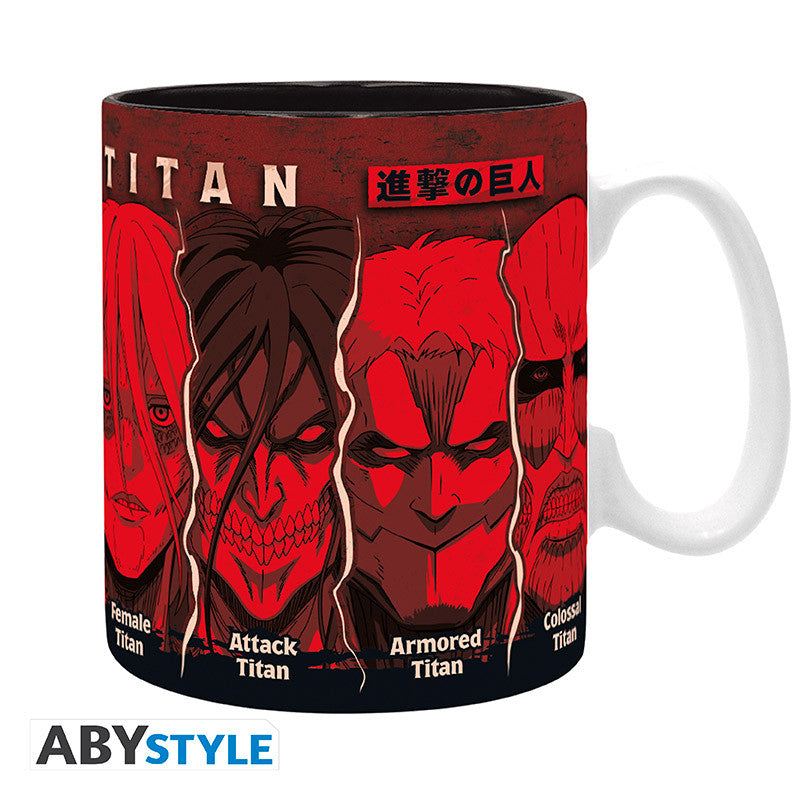 ABYMUGA676 - ATTACK ON TITAN - MUG 460 ML - ALL TITANS
