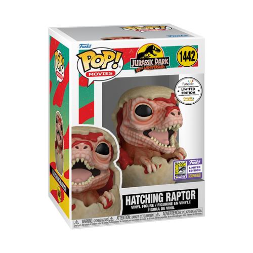 JURASSIC PARK - POP FUNKO VINYL FIGURE 1442 HATCHING RAPTOR 9CM FUNKOVILLE 2023 GA EXCL