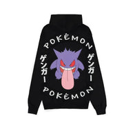 POKEMON - FELPA CON ZIP E CAPPUCCIO - HD185305POK - GENGAR LOCKED UP M