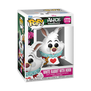DISNEY: ALICE IN WONDERLAND S3 - POP FUNKO VINYL FIGURE 1772 WHITE RABBIT WITH HORN 9CM