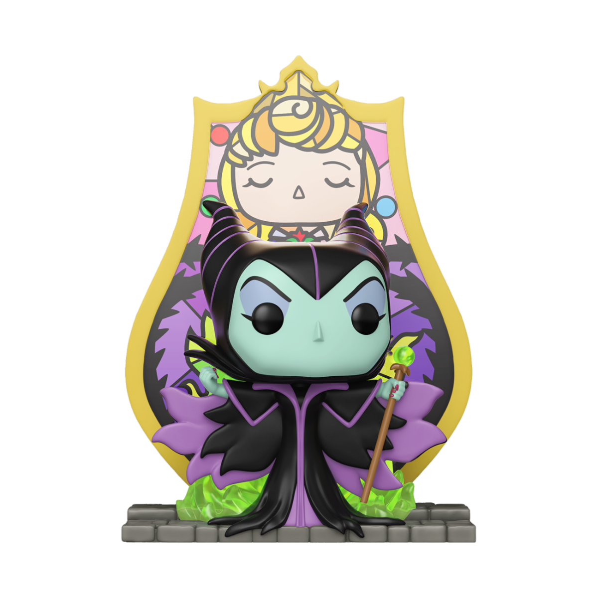 DISNEY: VILLAINS - POP FUNKO DELUXE VINYL FIGURE 1610 MALEFICENT(GLASS)
