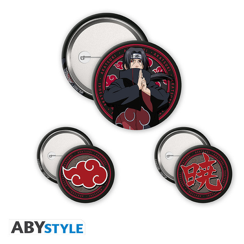 ABYACC622 - NARUTO SHIPPUDEN - BADGE PACK - ITACHI & AKATSUKI