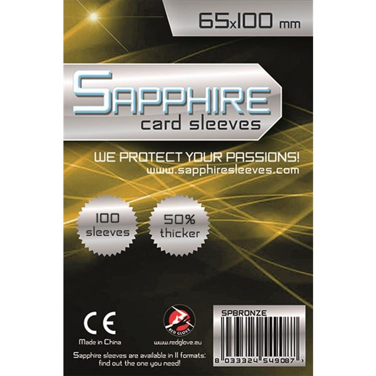 SAPPHIRE BRONZE - 100 BUSTE PROTETTIVE 65X100MM