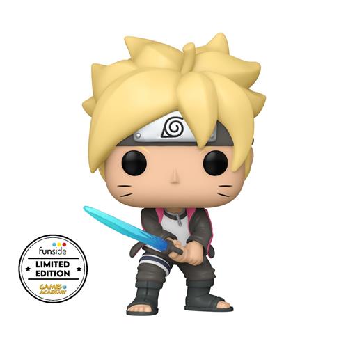 BORUTO: NARUTO NEXT GENERATION - POP FUNKO VINYL FIGURE 1383 BORUTO W/SWORD W/(GW) CHASE - REGULAR 9CM GA EXCL