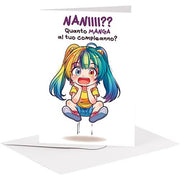 BIGLIETTO AUGURI - BA10 - MANGA NANI