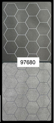 CHX 97680 - MEGAMAT REVERSIBILE 88X122CM - BLACK GREY HEXES (2,54CM)