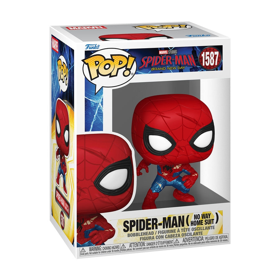 SPIDER-MAN: BRAND NEW DAY - POP FUNKO VINYL FIGURE 1587 SPIDER-MAN (NO WAY HOME SUIT) 9CM