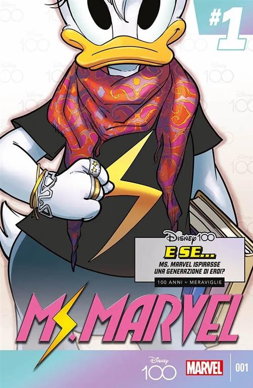AMAZING SPIDER-MAN 32 (2022) - AMAZING SPIDER-MAN 832 - DISNEY: 100TH ANNIVERSARY - VARIANT GIADA PERISSINOTTO (MS MARVEL)