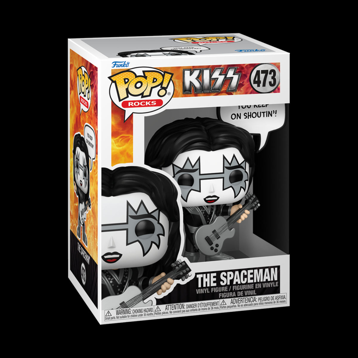 MUSIC: KISS - POP FUNKO VINYL FIGURE 473 THE SPACEMAN 9CM