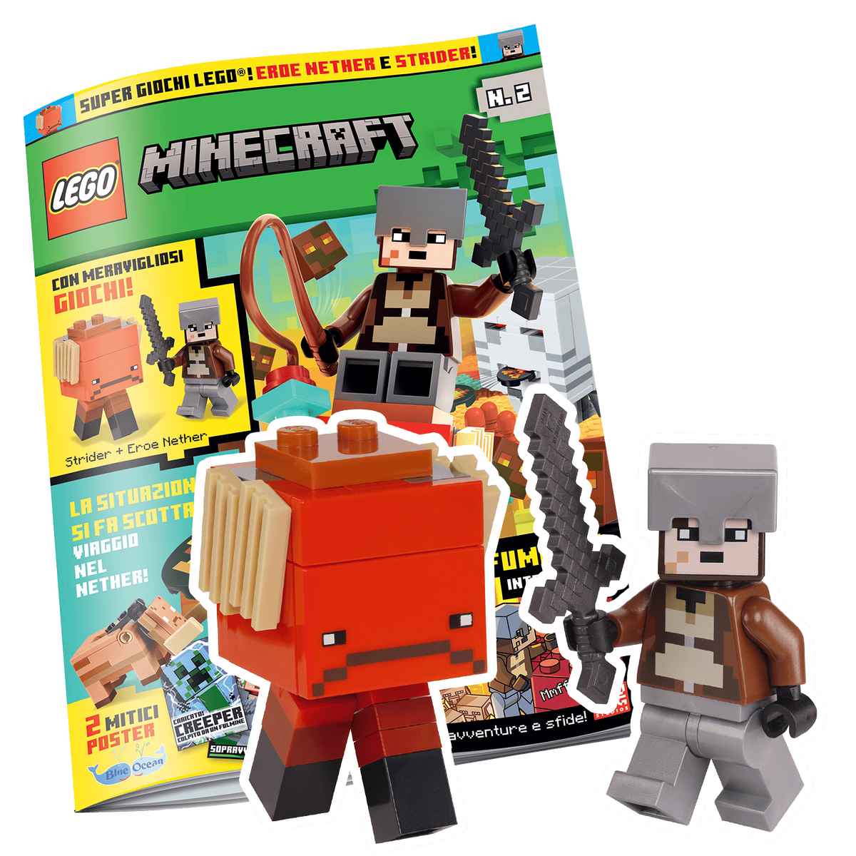 LEGO MINECRAFT COMIC N.2 - EROE NEITHER + STRIDER
