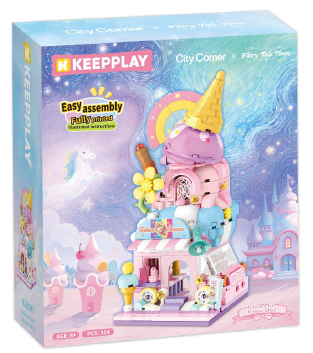 KP28047 - CITY CORNER - UNICORN ICE CREAM SHOP