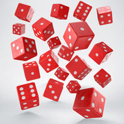 S20606 - FULL PACK OF D6S: RED&WHITE