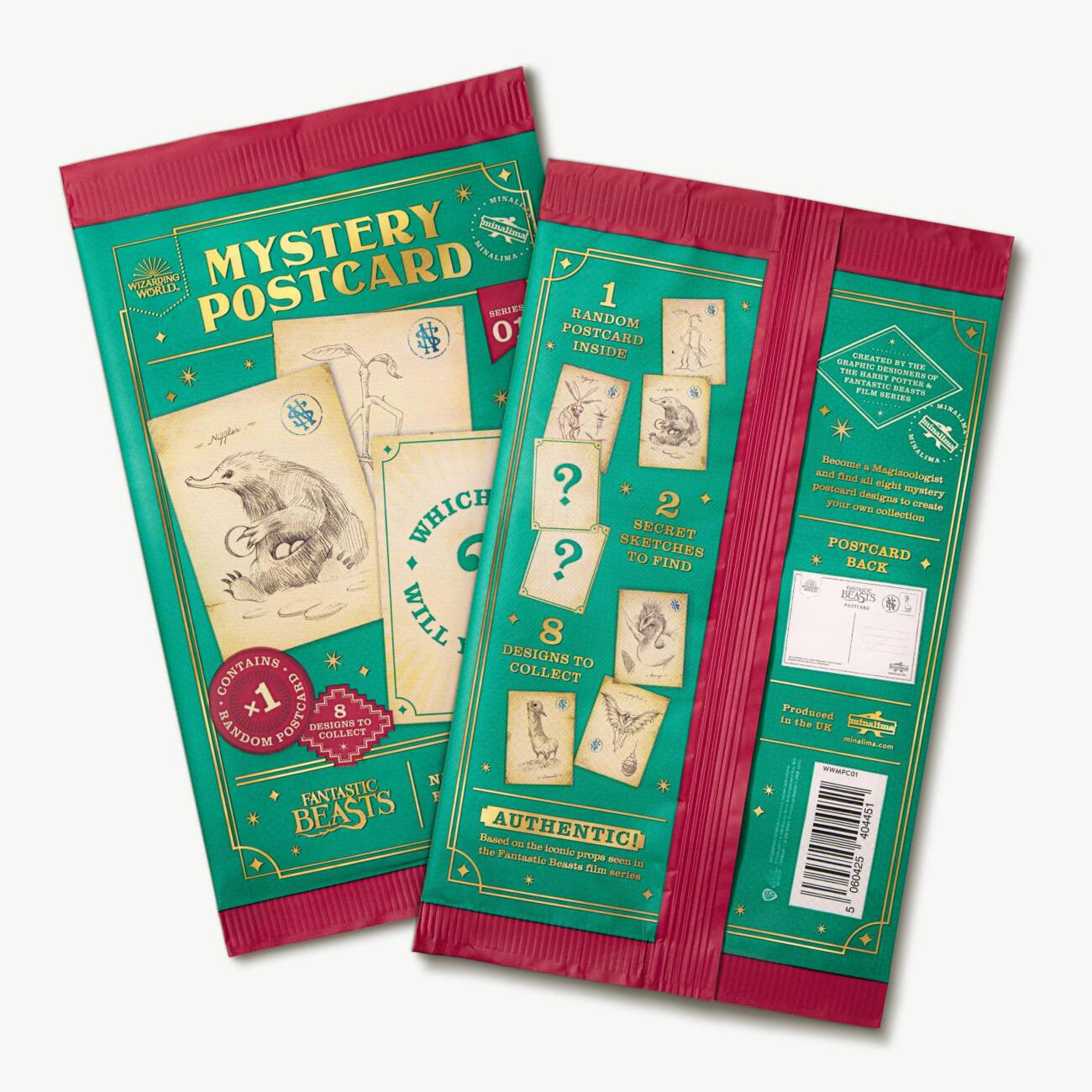 WWMPC01 - HARRY POTTER - SERIES 01: NEWT SCAMANDER'S FIELD JOURNAL - POSTCARD