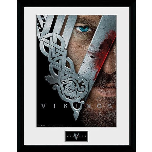 PFC2523 - VIKINGS - FRAMED POSTER (30.5X40.6) - KEYART
