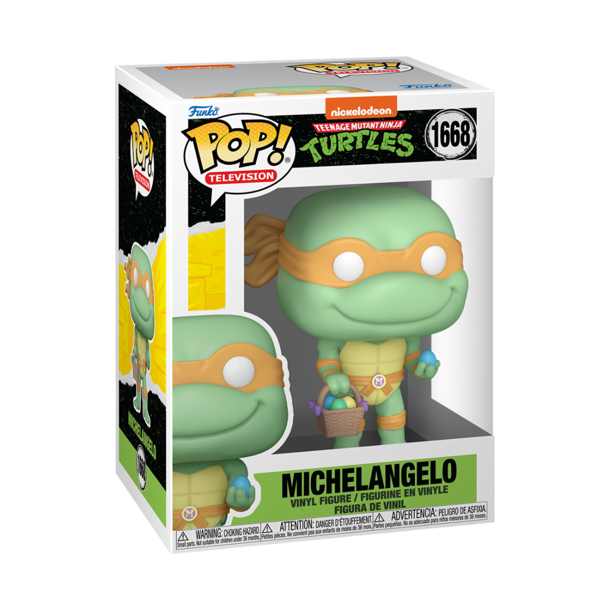 TEENAGE MUTANTI NINJA TURTLES - POP FUNKO VINYL FIGURE 1668 MICHELANGELO 9CM