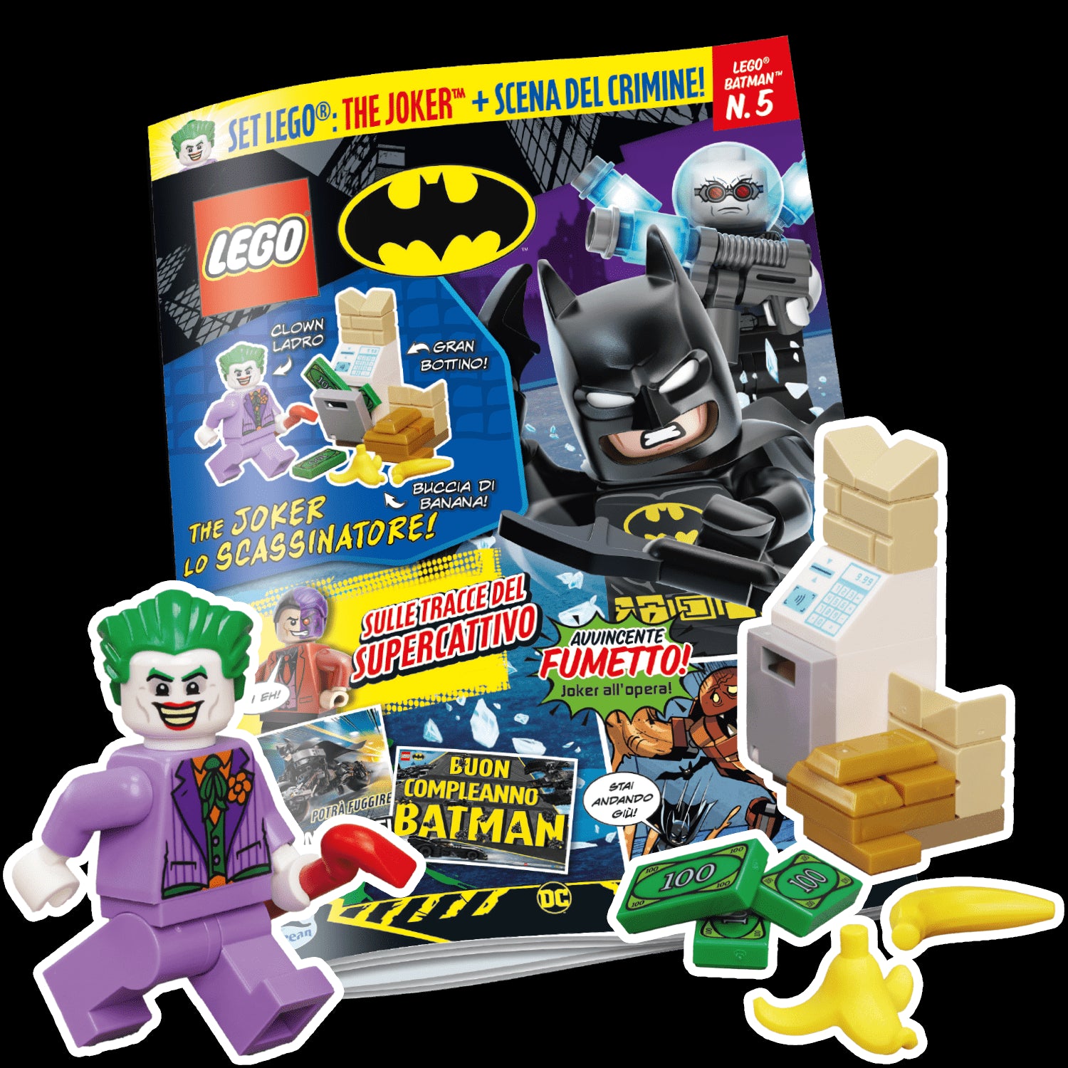 LEGO BATMAN N.5 - JOKER + SCENA DEL CRIMINE