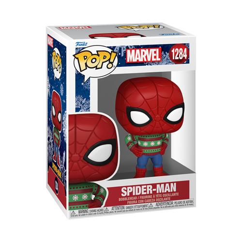 MARVEL: HOLIDAY - POP FUNKO VINYL FIGURE 1284 SPIDER-MAN (SWTR) 9CM