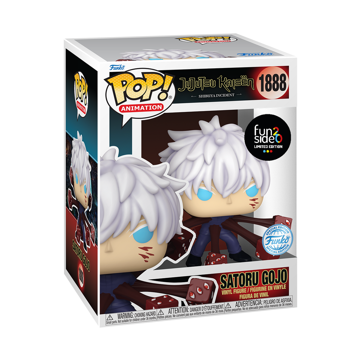 JUJUTSU KAISEN - POP FUNKO PREMIUM VINYL FIGURE - GOJO (TRAPPED) 9CM FUNSIDE EXCL