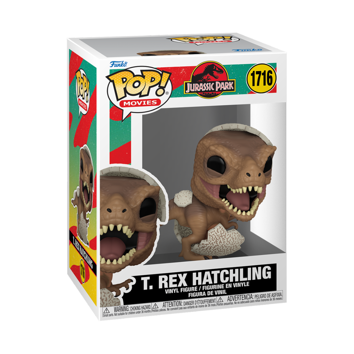 JURASSIC PARK - POP FUNKO VINYL FIGURE 1716 HATCHLING TYRANNOSAURUS REX 9CM