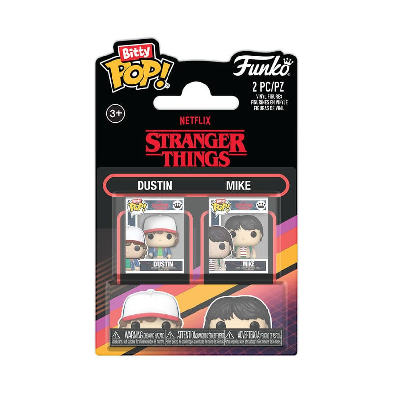 88936 - STRANGER THINGS - POP FUNKO BITTY VINYL FIGURE - 2-PACK DUSTIN & MIKE