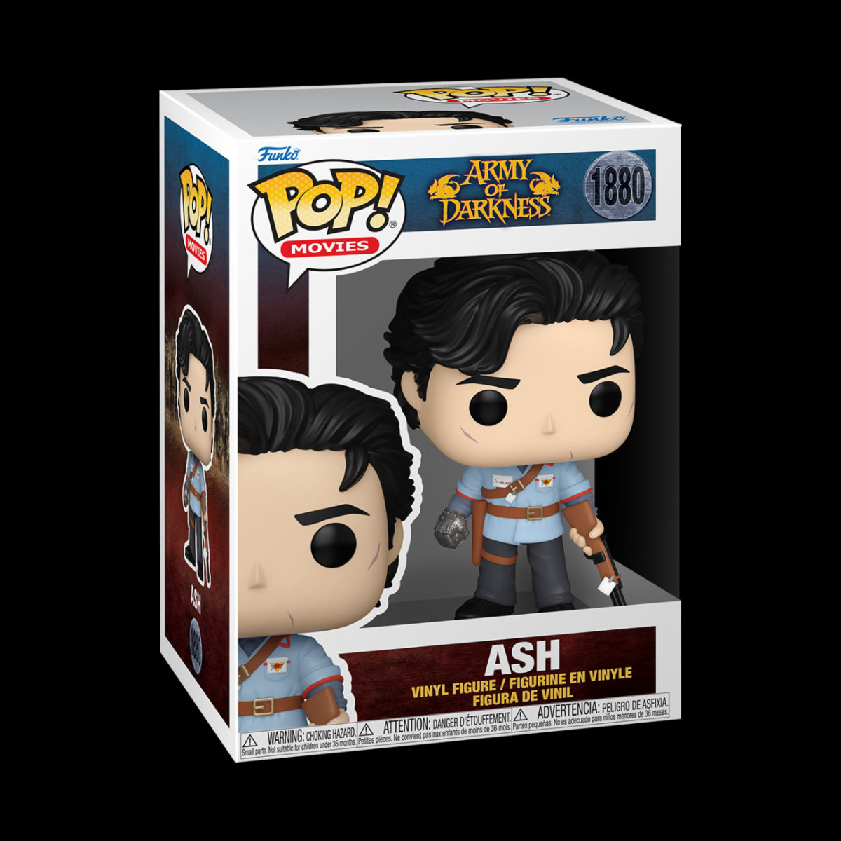 ARMY OF DARKNESS - POP FUNKO VINYL FIGURE 1880 ASH W/ BOOMSTICK 9CM