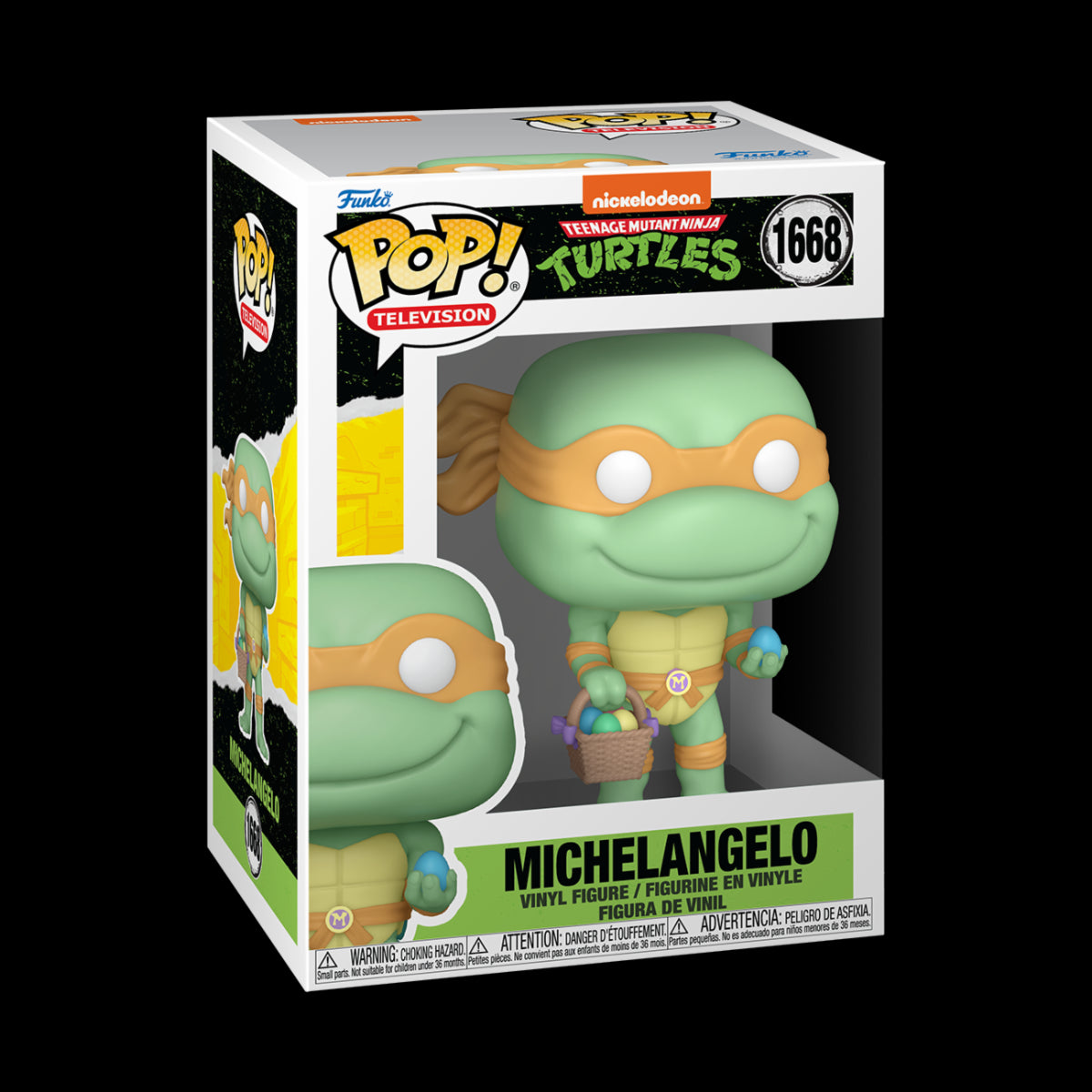 TEENAGE MUTANTI NINJA TURTLES - POP FUNKO VINYL FIGURE 1668 MICHELANGELO 9CM