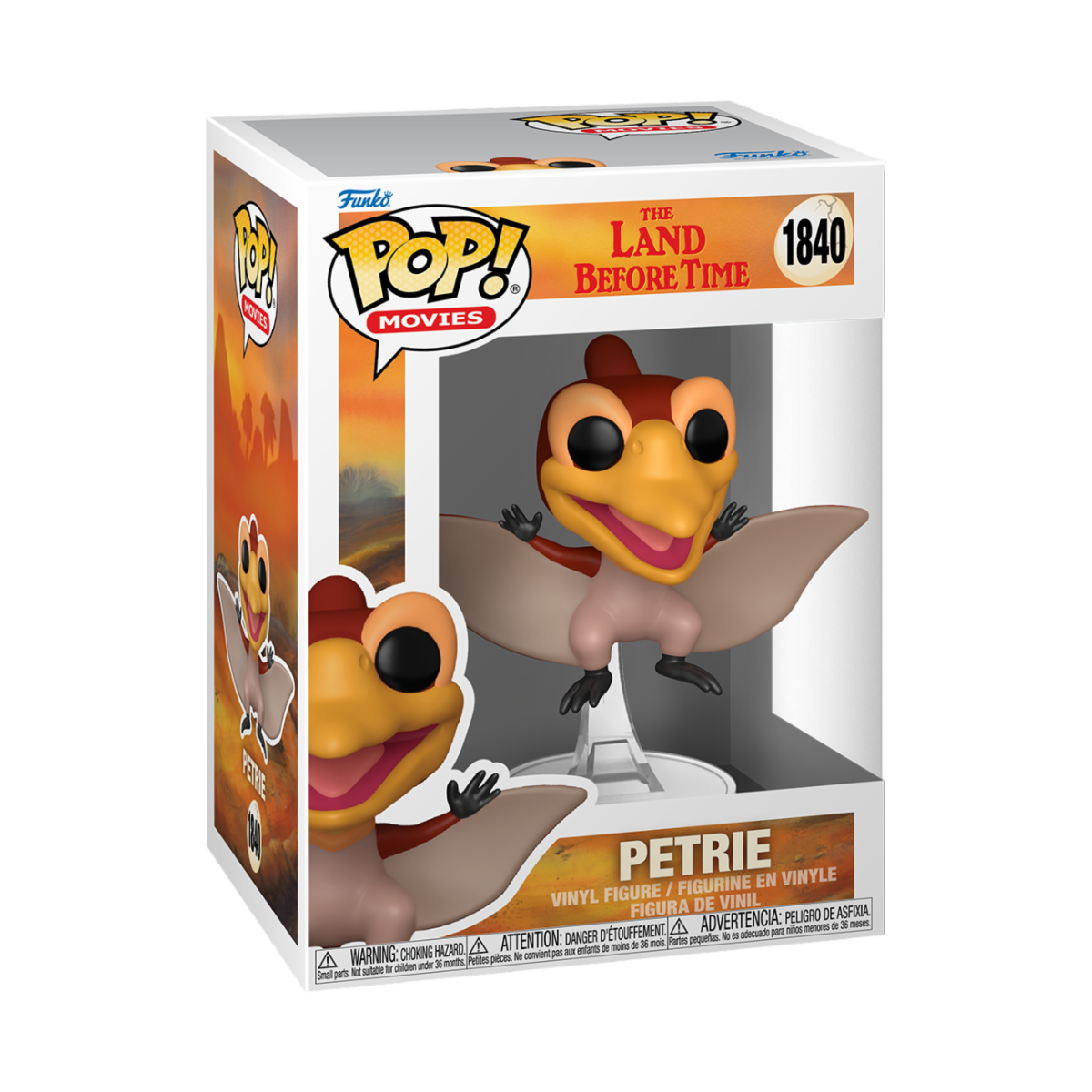 THE LAND BEFORE TIME - POP FUNKO VINYL FIGURE 1840 PETRIE 9CM