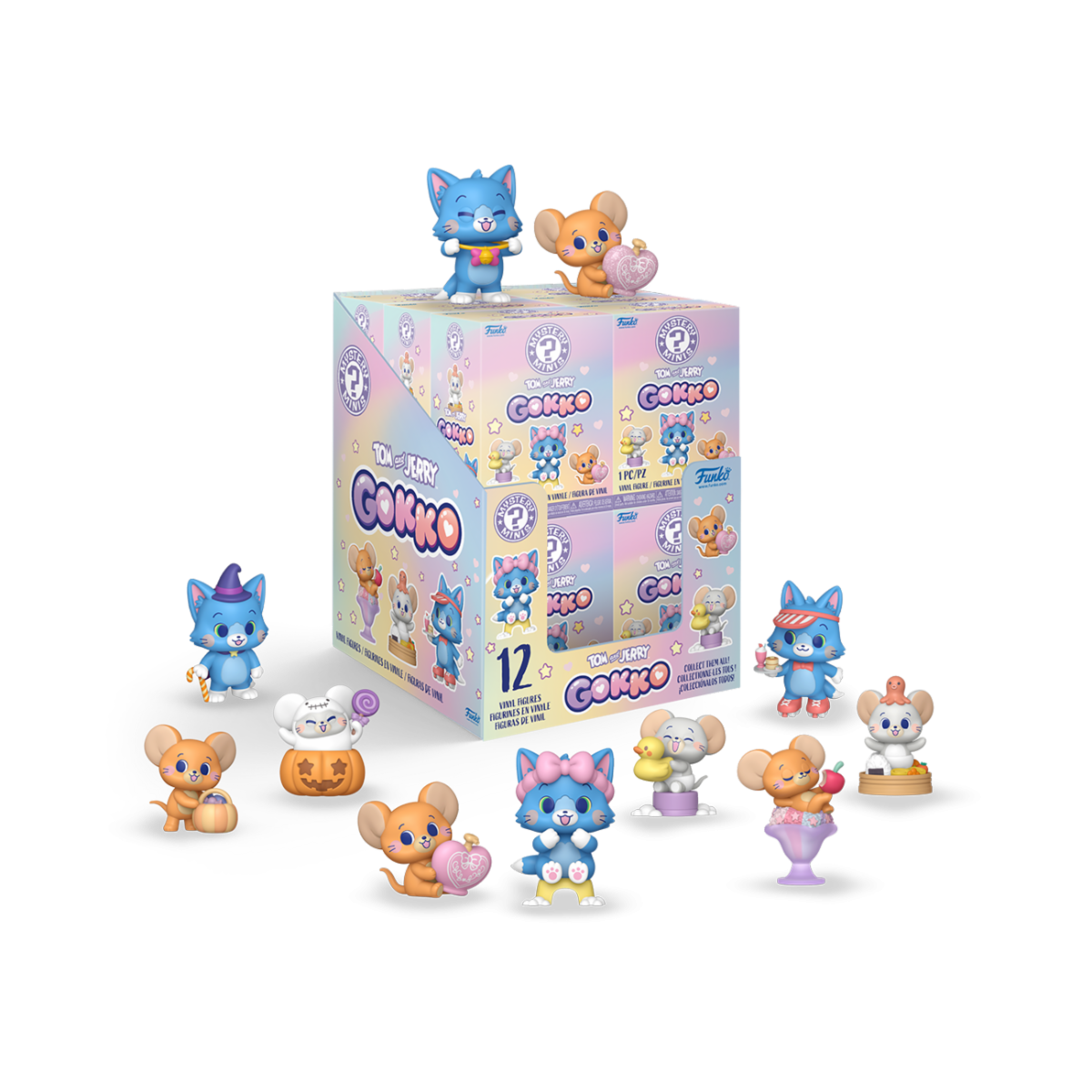 TOM & JERRY GOKKO S1 - MYSTERY MINI BLIND BOX - 12PZ DISPLAY 8CM