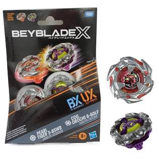 BEYBLADE-X - DUAL PACK - PEARL TIGER 3-85WB & COIL OROCHI 6-60LF