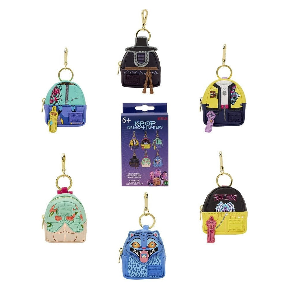 KPOP DEMON HUNTERS - MISTERY MINI BACKPACK BAG CHARM - DISPLAY 15 PZ