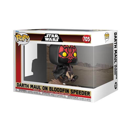 STAR WARS: THE PHANTOM MENACE - POP FUNKO RIDE DELUXE VINYL FIGURE 705 DARTH MAUL ON BLOODFIN