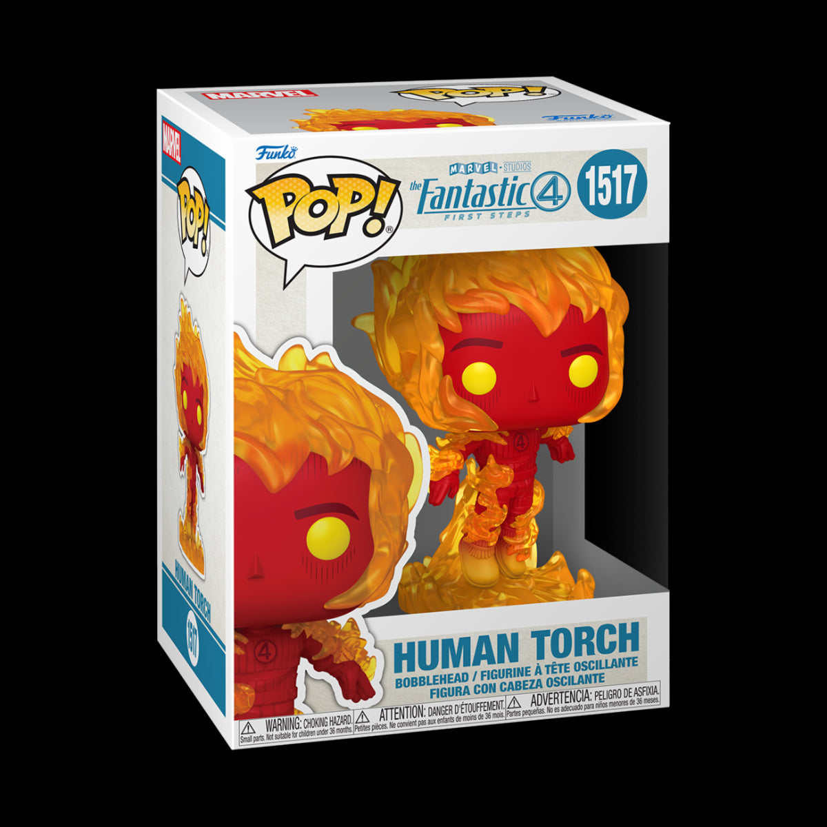 MARVEL: THE FANTASTIC FOUR: FIRST STEPS - POP FUNKO VINYL FIGURE 1517 HUMAN TORCH 9CM
