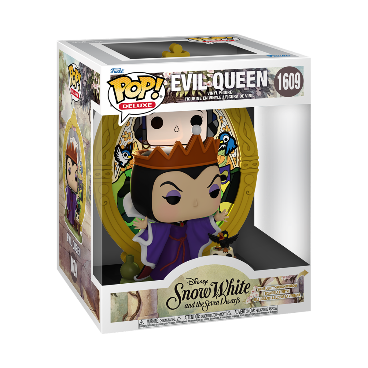DISNEY: VILLAINS - POP FUNKO DELUXE VINYL FIGURE 1609 EVIL QUEEN (GLASS)
