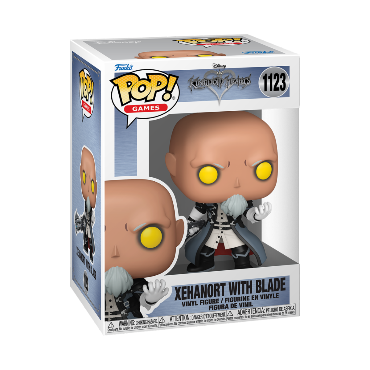 GAMING: KINGDOM HEARTS - POP FUNKO VINYL FIGURE 1123 XEHANORT WITH BLADE 9CM