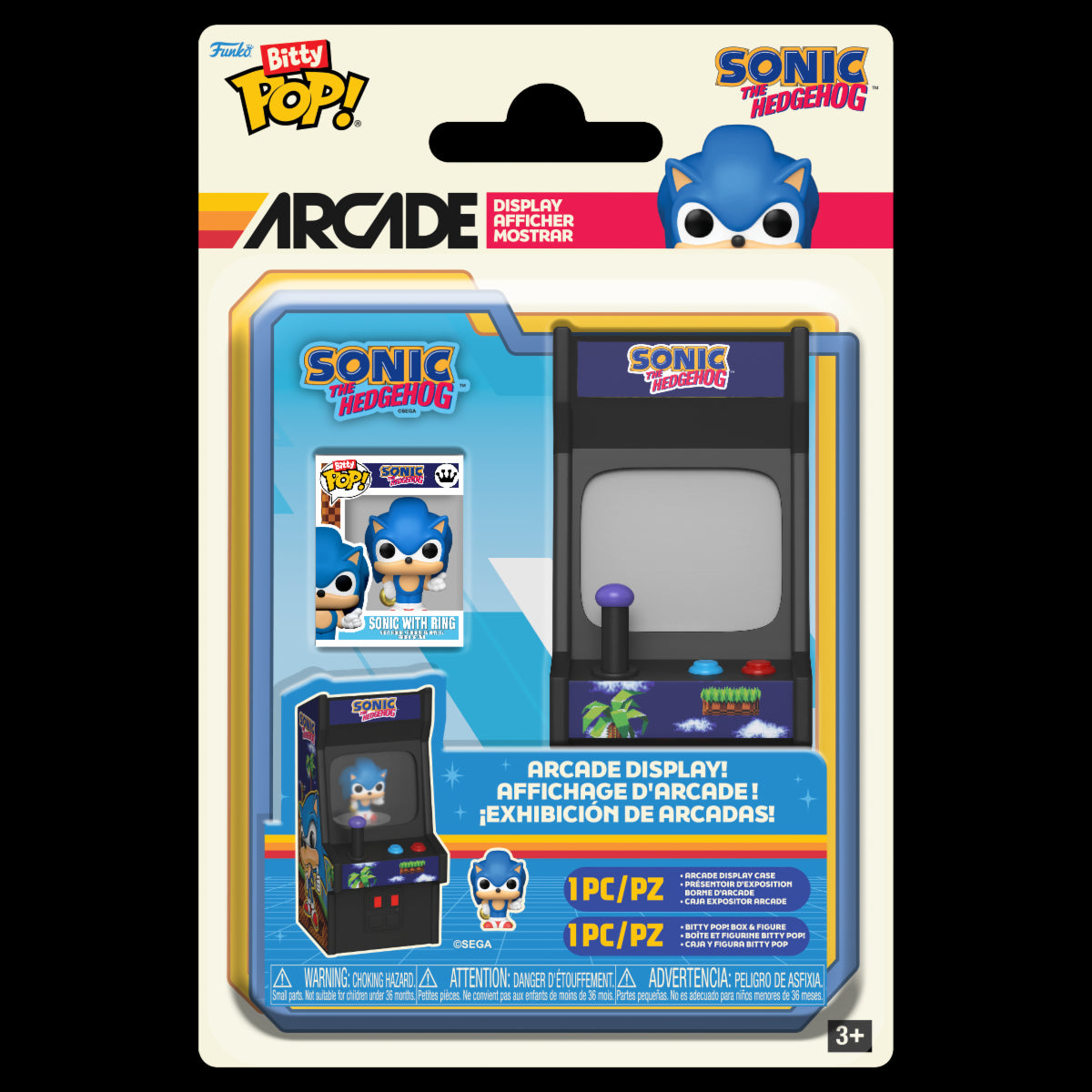 85250 - SONIC: THE HEDGEHOG - POP FUNKO BITTY ARCADE VINYL FIGURE - SONIC