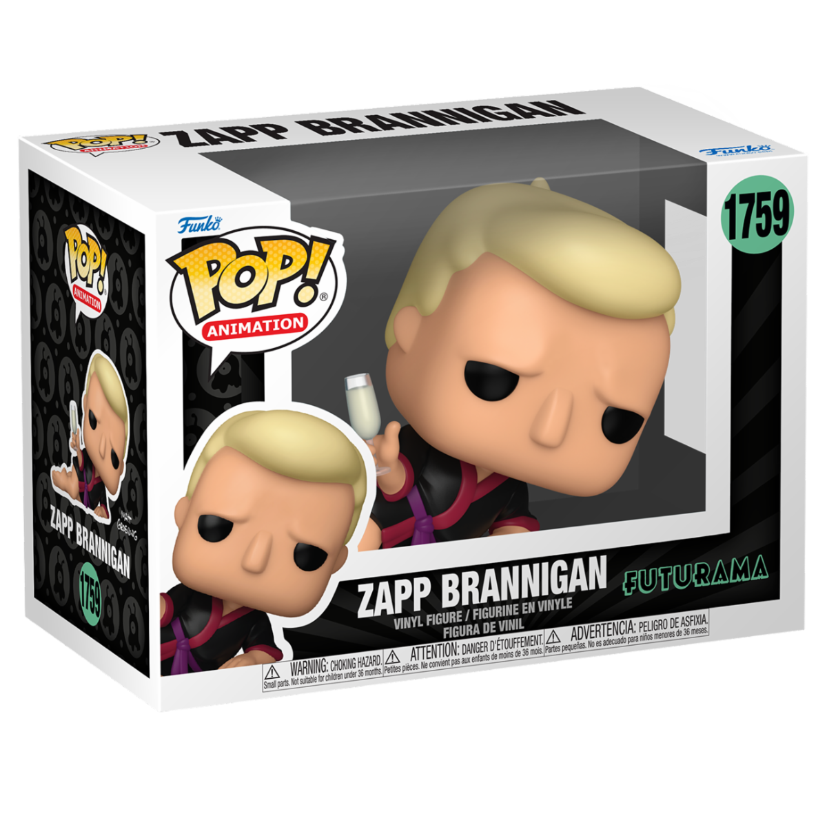 FUTURAMA - POP FUNKO VINYL FIGURE 1759 ZAPP BRANNINGAN 9CM