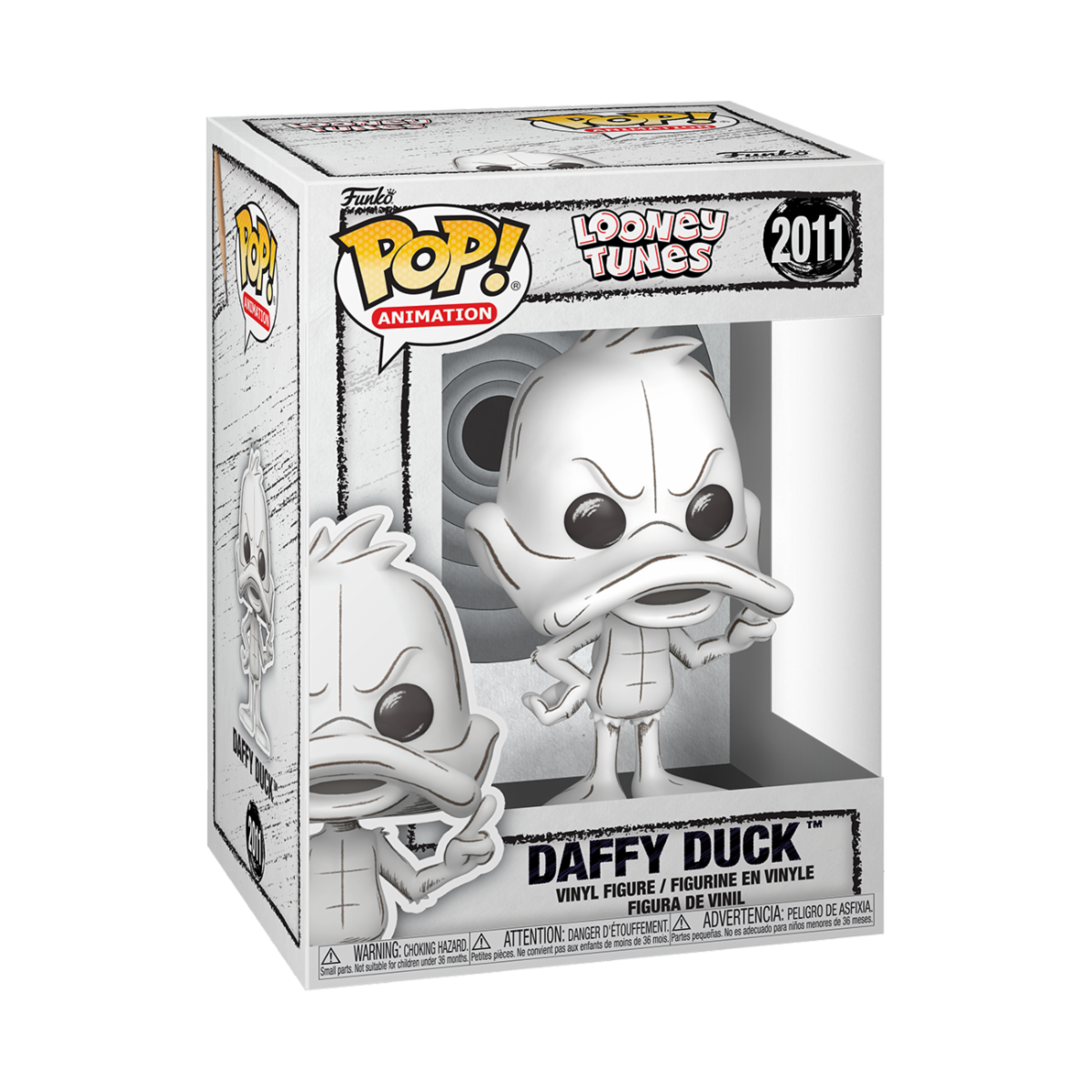 LOONEY TUNES - POP FUNKO VINYL FIGURE 2011 DAFFY DUCK (SKETCHED) 9CM
