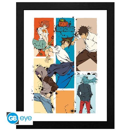 GBYDCO282 - THE GOD OF HIGH SCHOOL - FRAMED POSTER (30X40) - COLOR BLOCKS