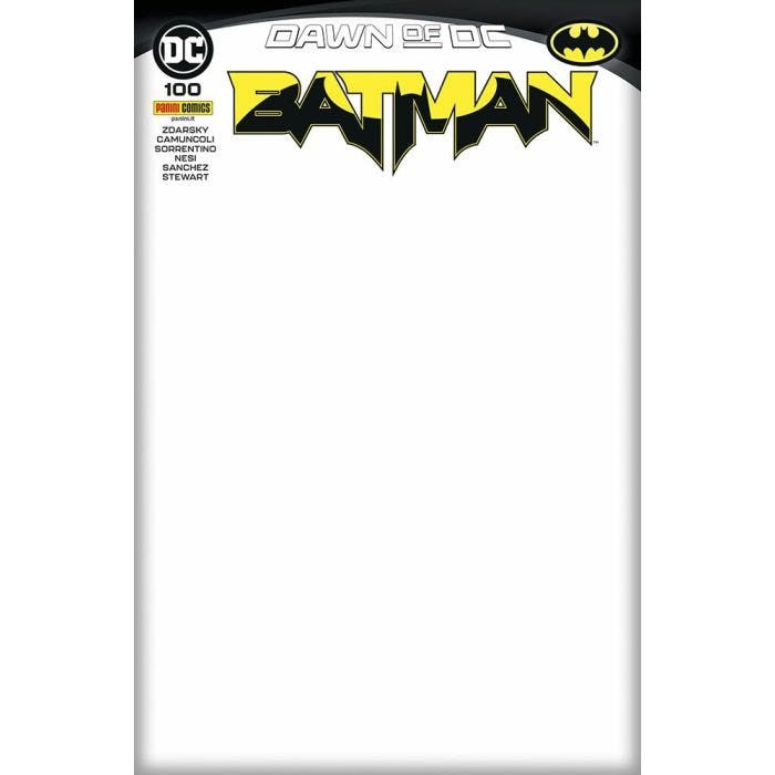 BATMAN 100 - VARIANT BLANCK COVER