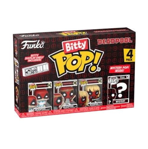 84962 - MARVEL: DEADPOOL - FUNKO BITTY POP VINYL FIGURE - SLEEPOVER (4PK)