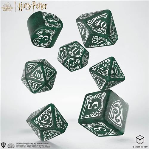 190142/2023/2/A - SET 7 DADI - HARRY POTTER SLYTHERIN MODEERN DICE SET: GREEN