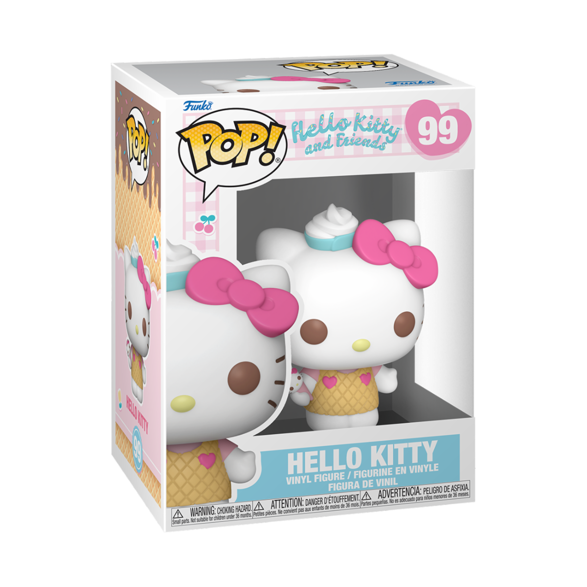 HELLO KITTY (ICE CREAM) - POP FUNKO VINYL FIGURE 99 HELLO KITTY 9CM