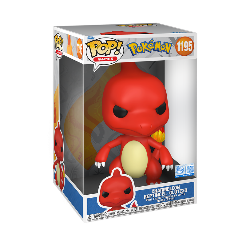 POKEMON S24 - POP FUNKO JUMBO VINYL FIGURE 1195 CHARMELEON 25CM