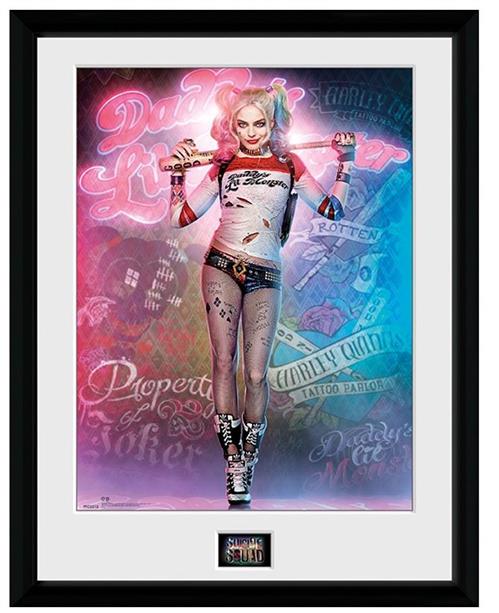PFC2212 - DC COMICS - FRAMED POSTER (30.5X40.6) - HARLEY QUINN SUICIDE SQUAD