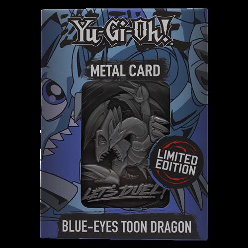 KON-YGO33 - YU-GI-OH! - METAL SILVER CARD COLLECTIBLE REPLICA - BLUE EYES TOON DRAGON
