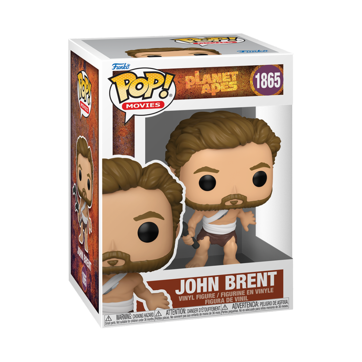 PLANETS OF THE APES - POP FUNKO VINYL FIGURE 1865 JOHN BRENT 9CM