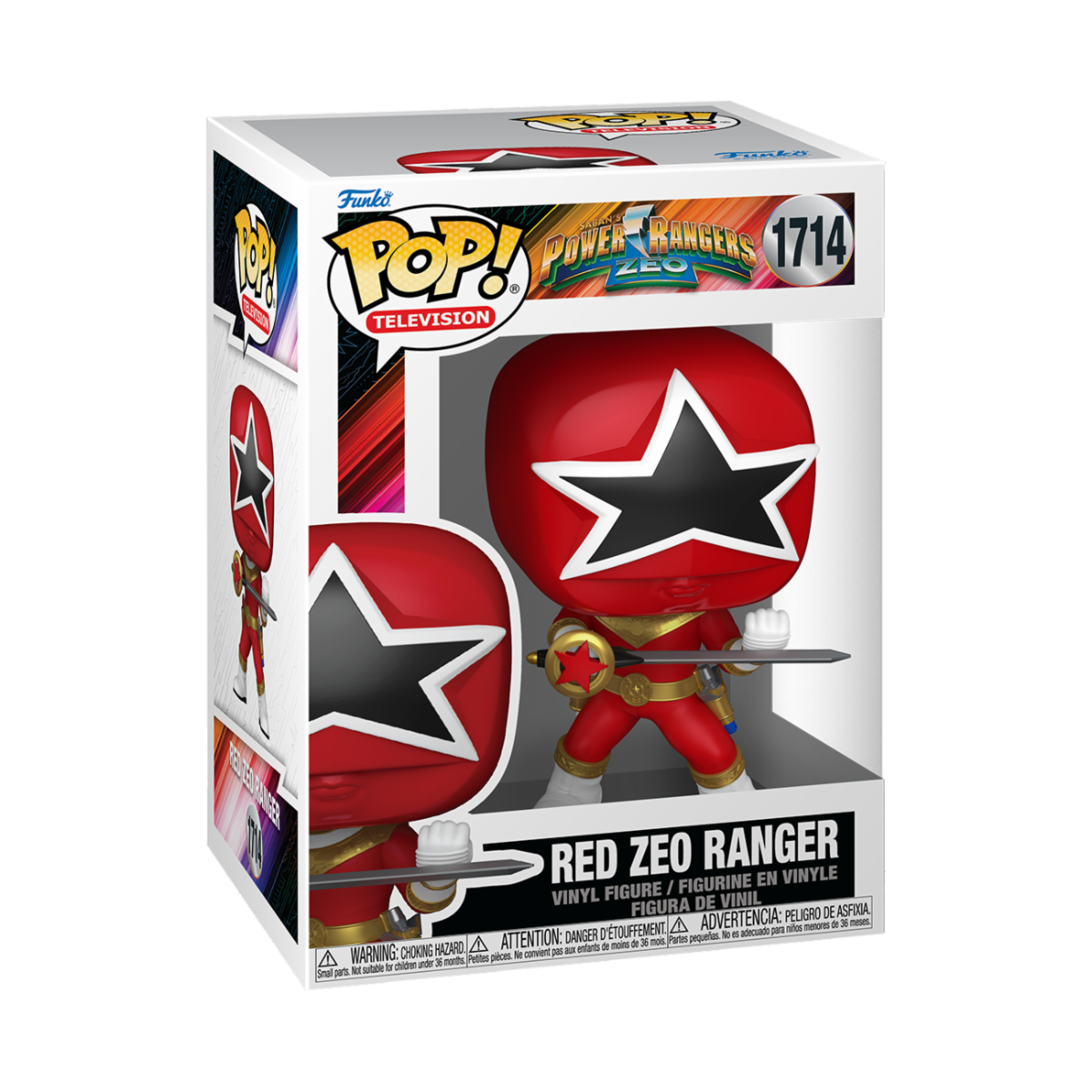 POWER RANGERS GENERATION - POP FUNKO VINYL FIGURE 1714 RED ZEO RANGER 9CM
